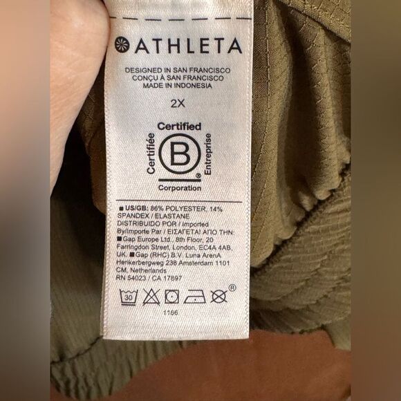 Athleta BOUNDLESS POPOVER olive size‎ 2x - Picture 5 of 11